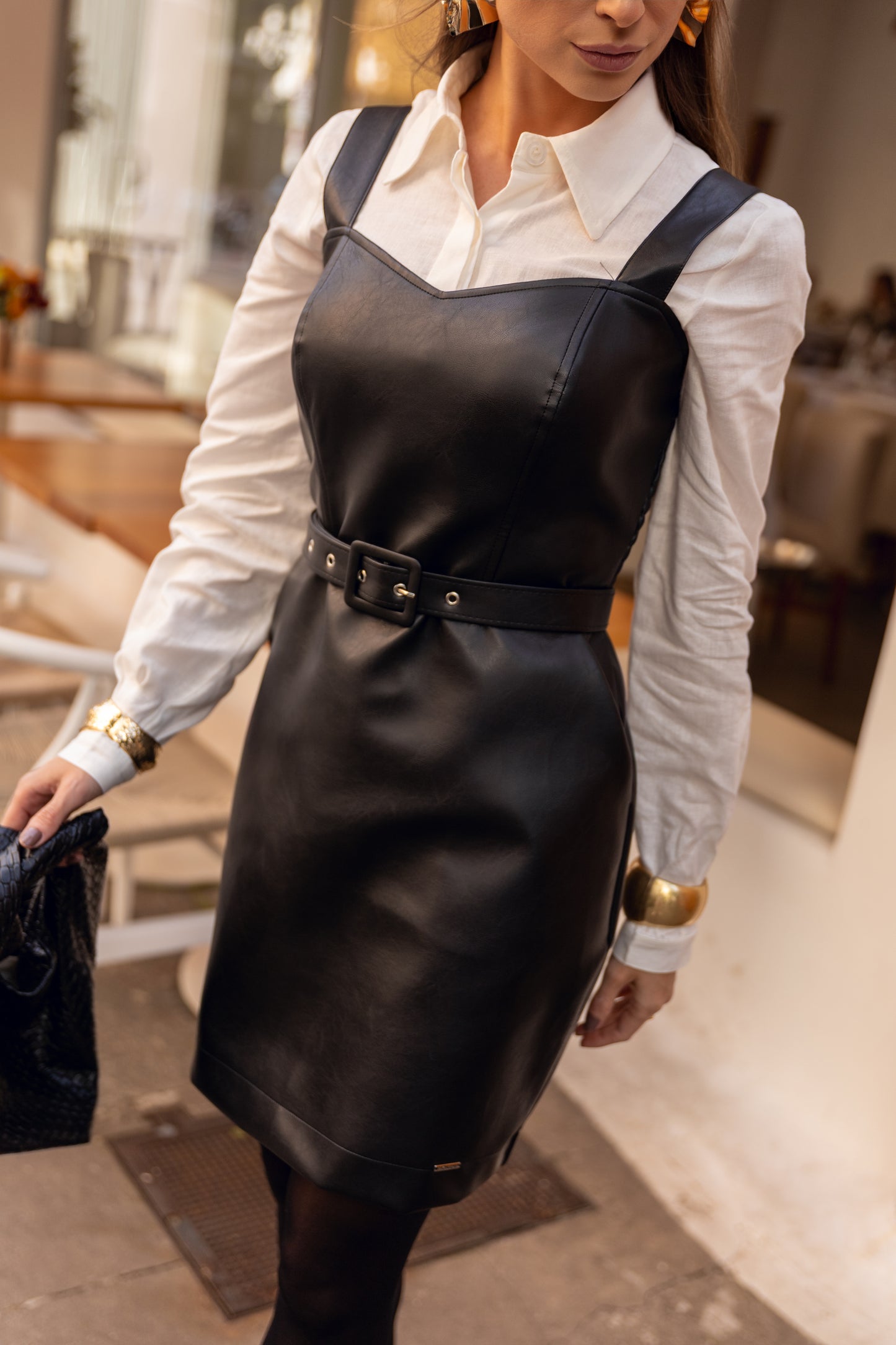 Blair Dress Leatherette