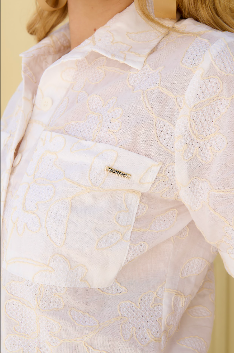 Ana Julia Shirt Embroid Fabric